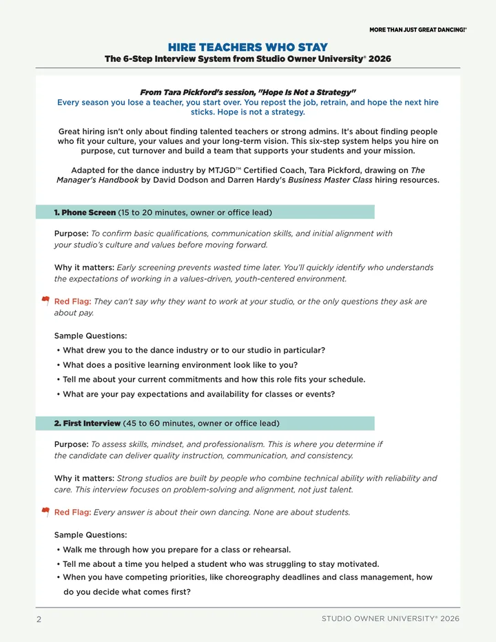 Cover of the Hire Teachers Who Stay hiring guide